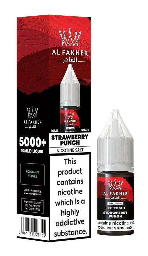 Al Fakher Nic Salt 10ml E-Liquid Box of 10 - Vape wholesale supplies