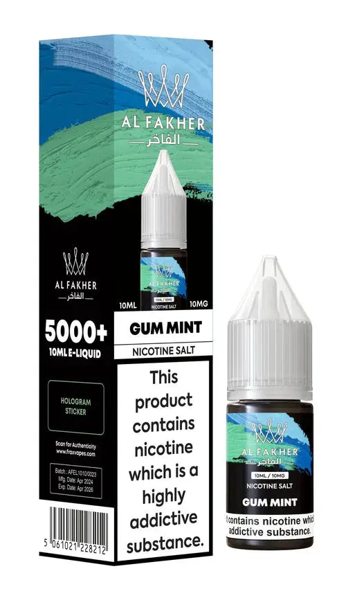 Al Fakher Nic Salt 10ml E-Liquid Box of 10 - Vape wholesale supplies