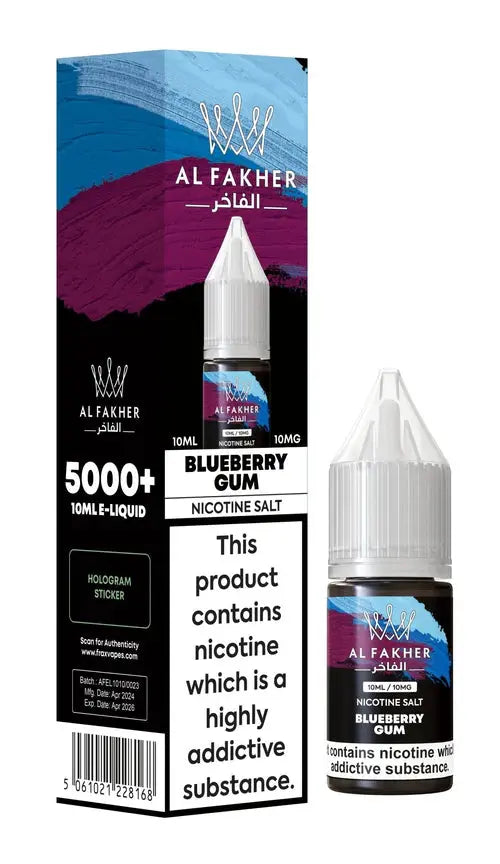 Al Fakher Nic Salt 10ml E-Liquid Box of 10 - Vape wholesale supplies
