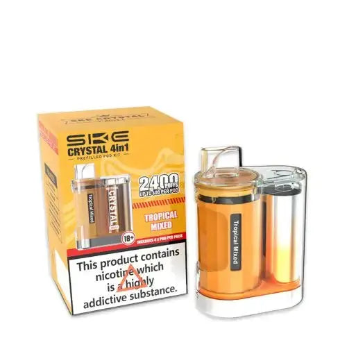 SKE Crystal 4in1 Prefilled Pod Vape Kit - Box of 5 Vape Wholesale Supplies