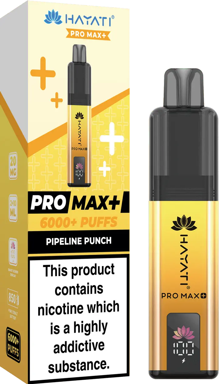 Hayati Pro Max+ 6000 Puffs Vape Kit Box of 10 Vape wholesale supplies Not Found Vape wholesale supplies
