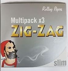 Zig Zag Finest Quality Silver Slim Cigarette Rolling Paper - Multipack - 36 Booklets - Vape wholesale supplies