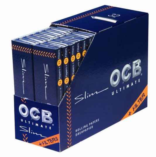 OCB Ultimate Rolling Papers + Filters - Slim - Pack of 32 - Vape wholesale supplies