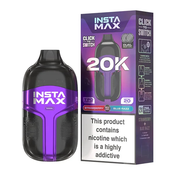 Insta Max 20000 Puffs Disposable Vape-Box of 5 Vape Wholesale Supplies