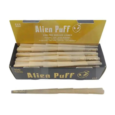 100 Alien Puff Black & Gold 1 1/4 Size Pre-Rolled Cones ( HP130 ) Vape Wholesale SuppliesNot Found Vape wholesale supplies