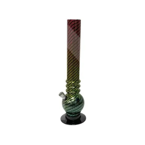 14" Carbon Fibre Print Acrylic Bong - FPY No.2 (GS2071) - Vape wholesale supplies