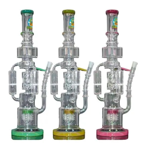 18" The Smoke Island Multi Chamber Glass Bong - GBS996 In UK
