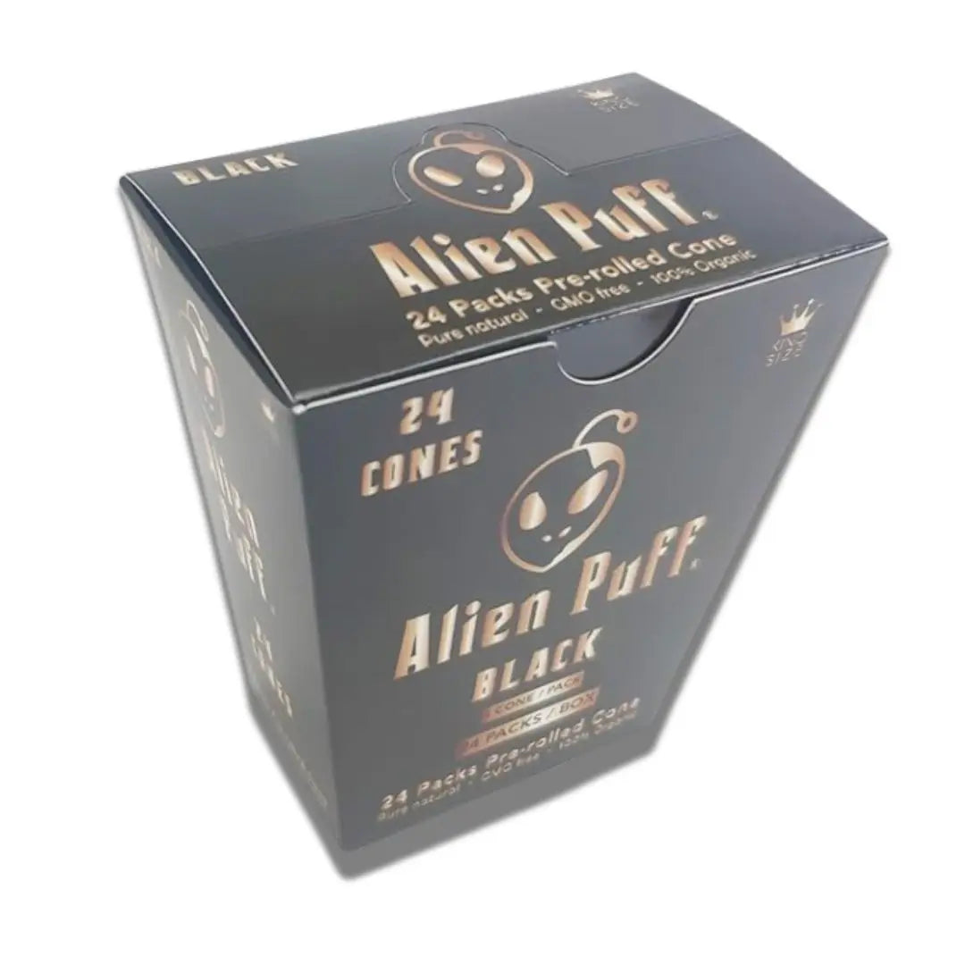 24 Alien Puff Black & Gold King Size Pre-Rolled Black Cones ( HP193AP ) Vape Wholesale SuppliesNot Found Vape wholesale supplies