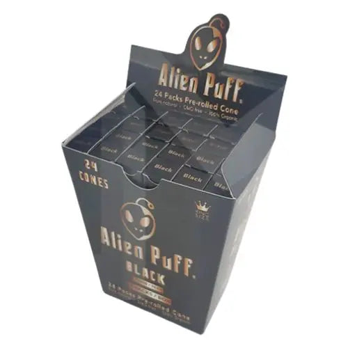 24 Alien Puff Black & Gold King Size Pre-Rolled Black Cones ( HP193AP ) Vape Wholesale SuppliesNot Found Vape wholesale supplies