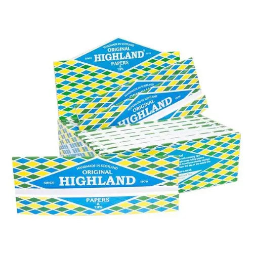 24 Highland Double Decadence King Size Rolling Papers & Tips In UK