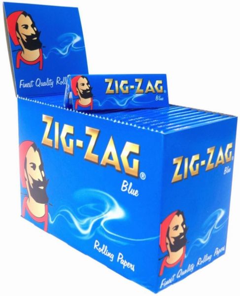 Zig Zag Blue Standard Rolling Papers - 100 Booklets - Vape wholesale supplies 