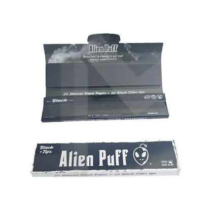 33 Alien Puff King Size Black Rolling Papers With Tips ( HP2216 ) Vape Wholesale SuppliesNot Found Vape wholesale supplies