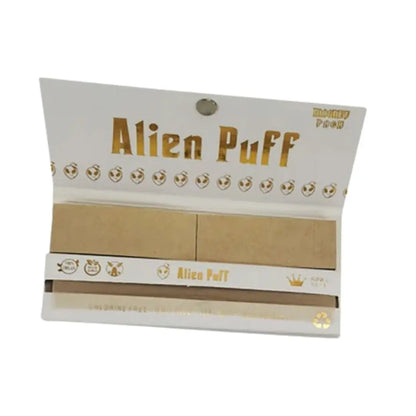 33 Alien Puff White & Gold King Size Unbleached Brown Rolling Papers ( HP109 ) In UK