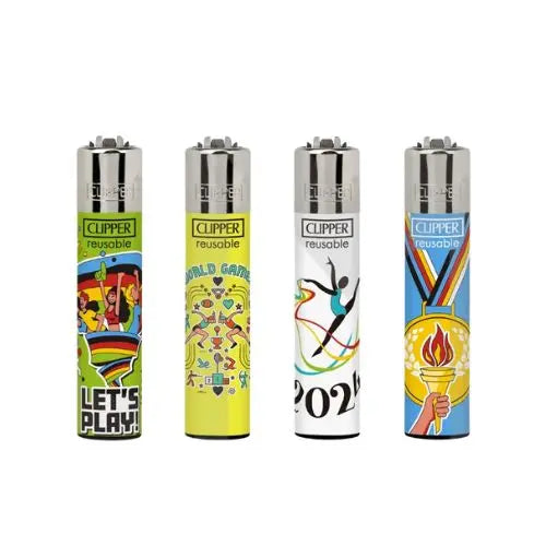 40 Clipper CP11RH Classic World Games Flint Lighters - CL3C1640UKH - In UK