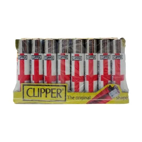 40 Clipper D48 CP11RH Classic Flint England Flag 2025 Lighters - CL5A020UKH At vape wholesale supplies in UK
