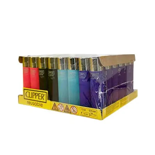 40 Clipper D48 CP11RH Classic Flint Soft Touch Colours Lighters - CL2A2269UKH - Vape Wholesale supplies