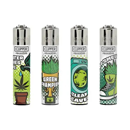 40 Clipper D48 CP11RH Classic Flint Weed Status Lighters - CL3A1716UKH - Vape Wholesale Supplies