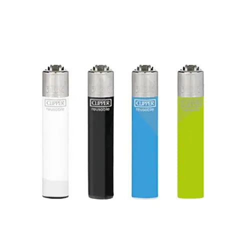 40 Clipper D48 CP21RH Classic Flint Assorted Colours Lighters - CB1A0001UKH - Vape Wholesale Supplies