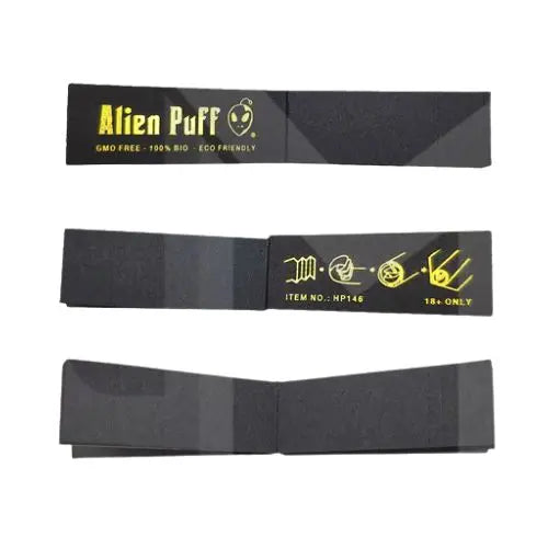50 Alien Puff Black & Gold Filter Tips HP146 In UK