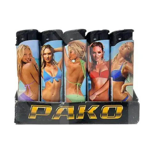 50 x Pako Bikini Printed Lighters - PE156 - Vape Wholesale Supplies