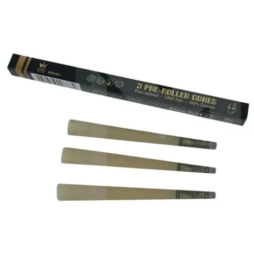 75 Alien Puff Black & Gold King Size Pre-Rolled Cones HP142 In UK