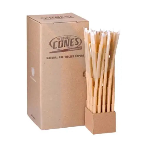 900 x Mountain High Small 1 1/4 Pre-Rolled BULK Cones Natural In UK