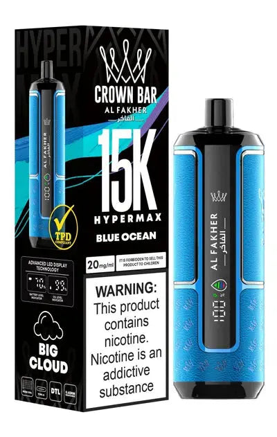 Al Fakher Hypermax Crown Bar 15k Disposable Vape Box of 5 - Vape wholesale supplies 