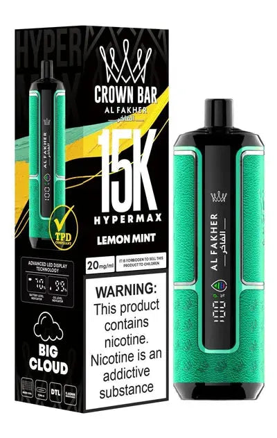 Al Fakher Hypermax Crown Bar 15k Disposable Vape Box of 5 - Vape wholesale supplies 