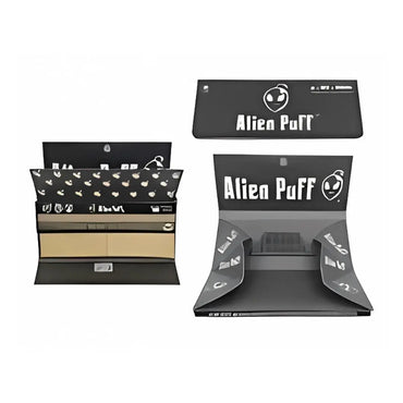 Alien Puff 4-in-1 Kingsize Brown Papers, Filter Tips, Rolling Tray & Grinder 12 Booklets (HP2401-AP) Vape Wholesale SuppliesNot Found Vape wholesale supplies