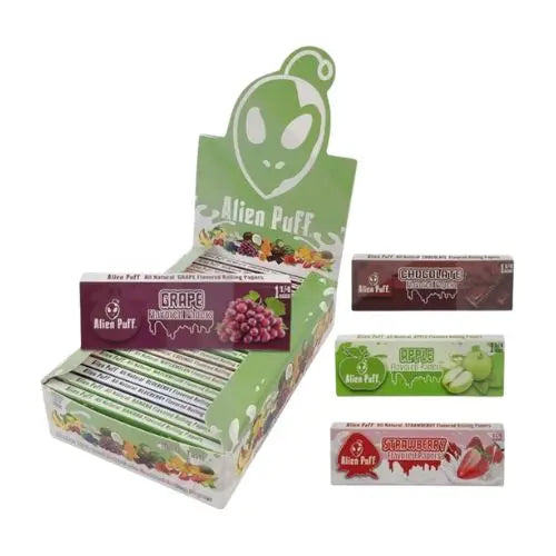 Alien Puff 1.25 Size Mixed Fruit Flavour Rolling Papers 20 Booklets (HP7901) Vape Wholesale SuppliesNot Found Vape wholesale supplies