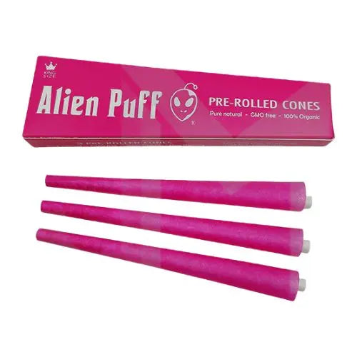 Alien Puff Hot Pink King size Cones 24 Packs HP184 In UK
