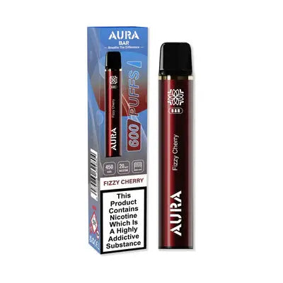 Aura Bar 600 Puffs Disposable Vape By Crystal Prime Box of 10 - Vape wholesale supplies 