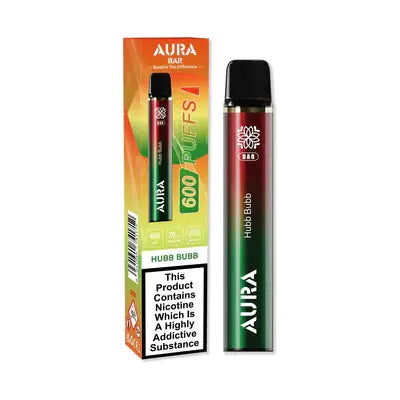 Aura Bar 600 Puffs Disposable Vape By Crystal Prime Box of 10 - Vape wholesale supplies 