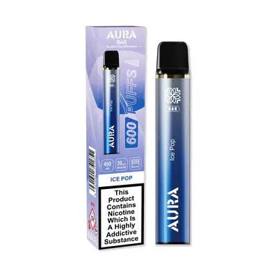 Aura Bar 600 Puffs Disposable Vape By Crystal Prime Box of 10 - Vape wholesale supplies 