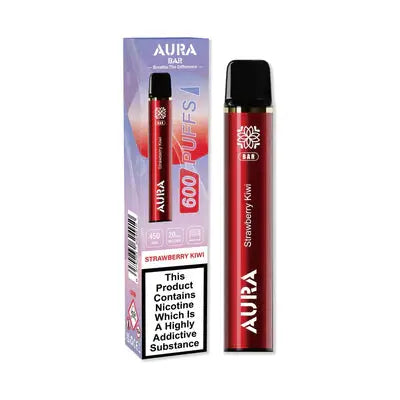 Aura Bar 600 Puffs Disposable Vape By Crystal Prime Box of 10 - Vape wholesale supplies 