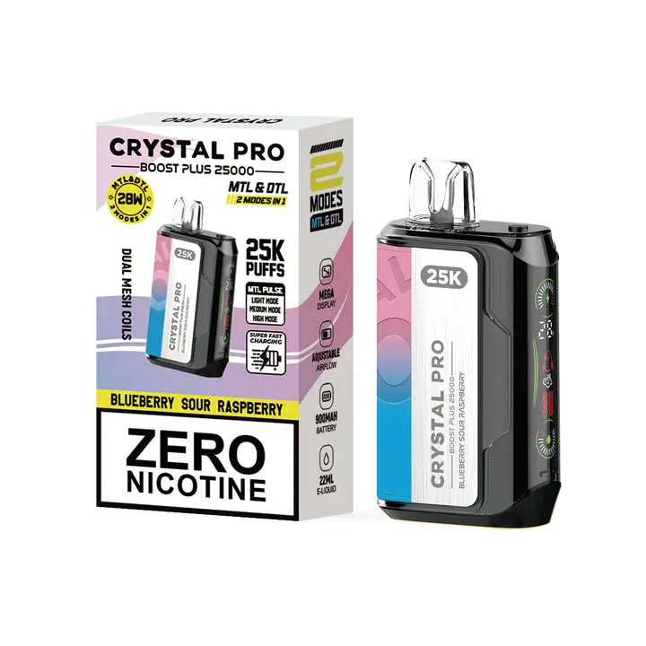 Crystal Pro Boost Plus 25000 - 2-in-1 Vape Device - 0 mg - Box of 5 Vape Wholesale SuppliesNot Found Vape wholesale supplies