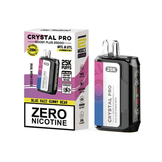 Crystal Pro Boost Plus 25000 - 2-in-1 Vape Device - 0 mg - Box of 5 Vape Wholesale SuppliesNot Found Vape wholesale supplies