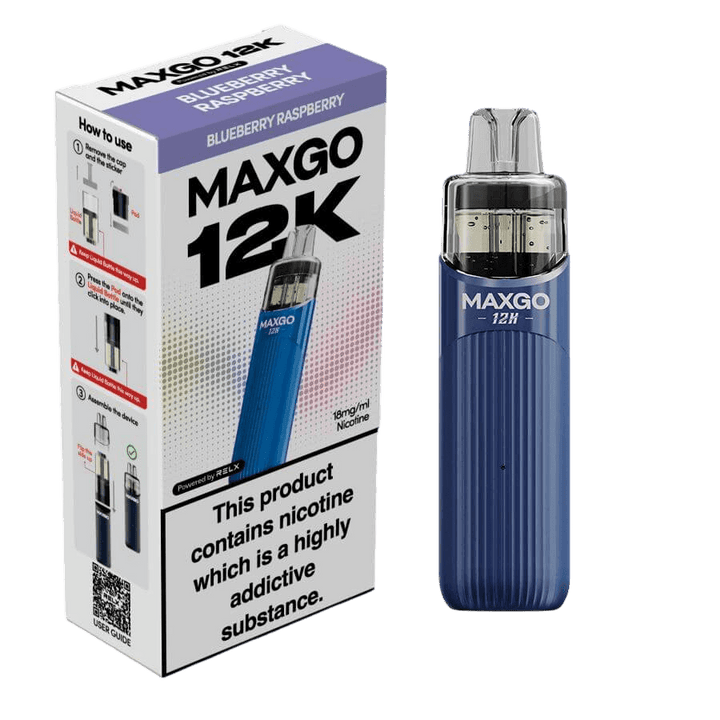 RELX MAXGO 12k Pre-Filled Pod Kit TPD Compliant - Pack Of 3 RELX