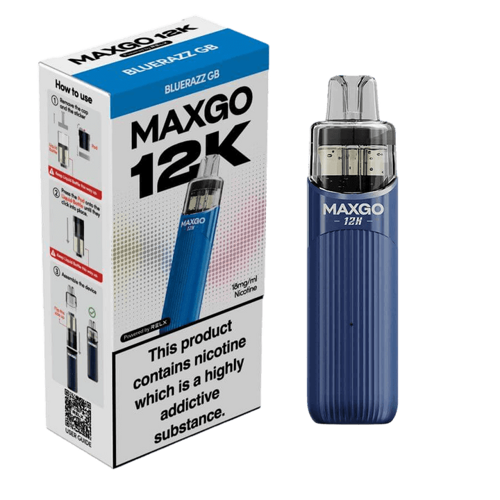 RELX MAXGO 12k Pre-Filled Pod Kit TPD Compliant - Pack Of 3 RELX