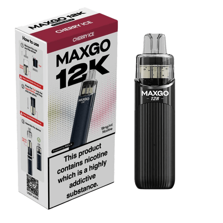 RELX MAXGO 12k Pre-Filled Pod Kit TPD Compliant - Pack Of 3 RELX