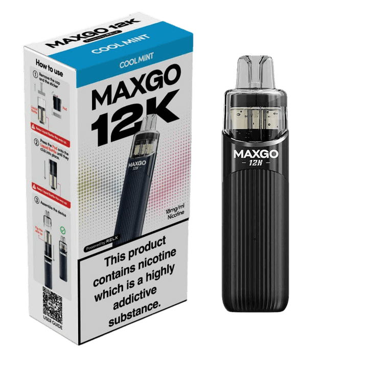 RELX MAXGO 12k Pre-Filled Pod Kit TPD Compliant - Pack Of 3 RELX