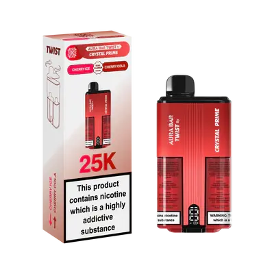 Crystal Prime Twist 25000 Disposable Vape Box of 5 - Vape wholesale supplies 