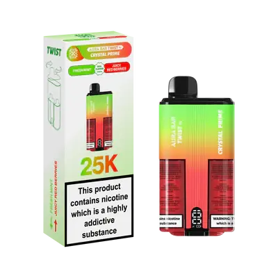 Crystal Prime Twist 25000 Disposable Vape Box of 5 - Vape wholesale supplies 