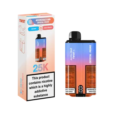 Crystal Prime Twist 25000 Disposable Vape Box of 5 - Vape wholesale supplies 