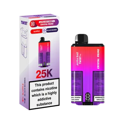 Crystal Prime Twist 25000 Disposable Vape Box of 5 - Vape wholesale supplies 