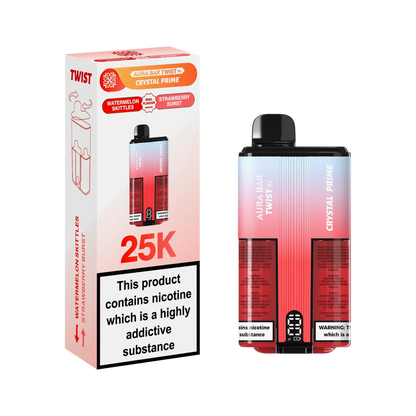 Crystal Prime Twist 25000 Disposable Vape Box of 5 - Vape wholesale supplies 