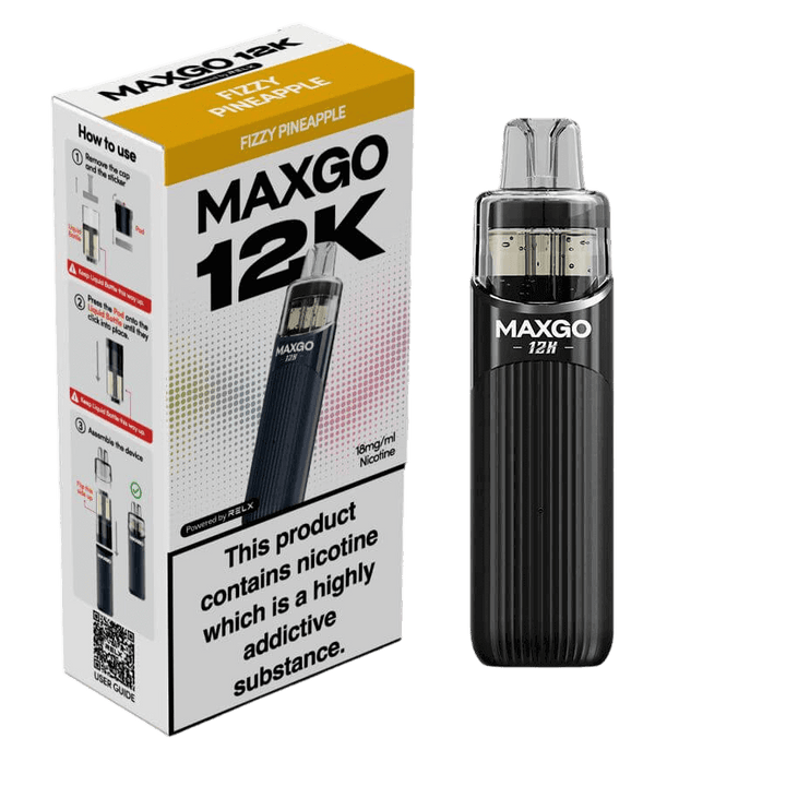 RELX MAXGO 12k Pre-Filled Pod Kit TPD Compliant - Pack Of 3 RELX