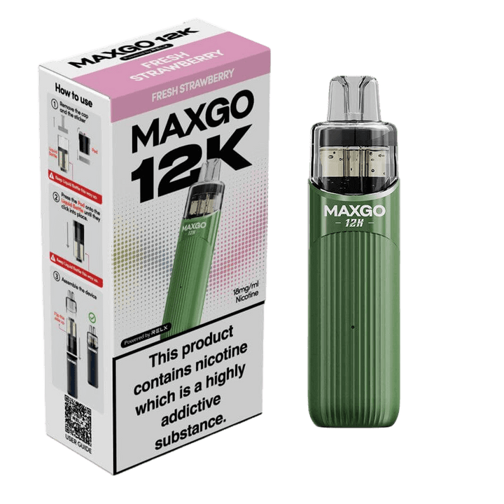 RELX MAXGO 12k Pre-Filled Pod Kit TPD Compliant - Pack Of 3 RELX
