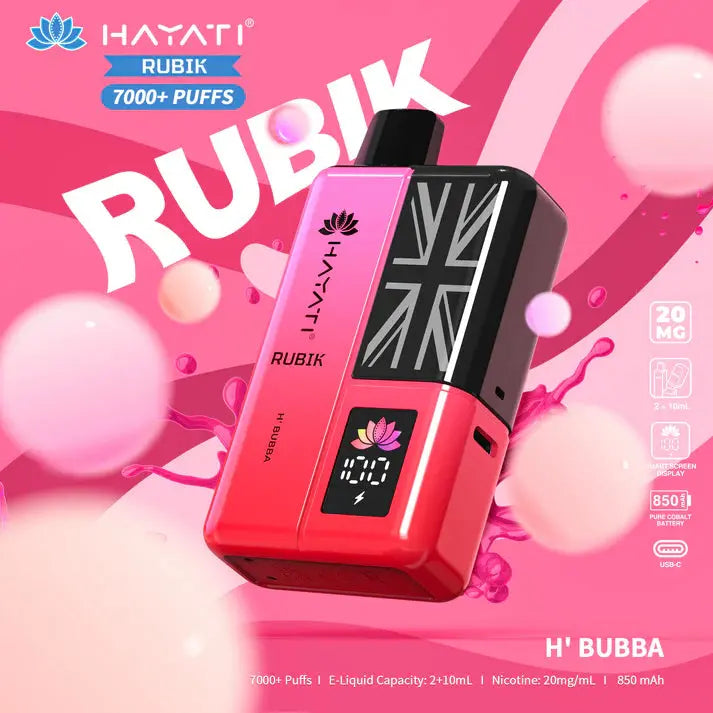 Hayati Rubik 7000+ Puffs Disposable Vape Kit Pack of 5 Vape Wholesale SuppliesNot Found Vape wholesale supplies