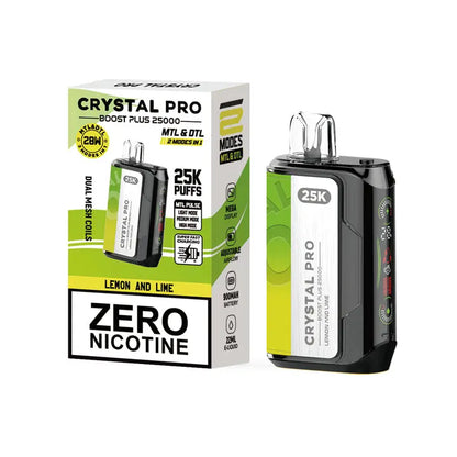 Crystal Pro Boost Plus 25000 - 2-in-1 Vape Device - 0 mg - Box of 5 Vape Wholesale SuppliesNot Found Vape wholesale supplies
